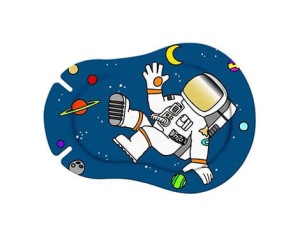 Plastry na oko ORTOPAD Boy ASTRONAUTA KOSMONAUTA dla chłopca 10 szt.